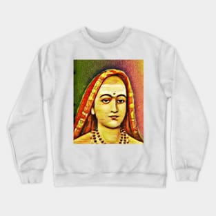 Adi Shankara Snow Portrait | Adi Shankara Artwork 15 Crewneck Sweatshirt